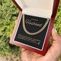 Husband - Right Leave Cuban Link Chain - Template