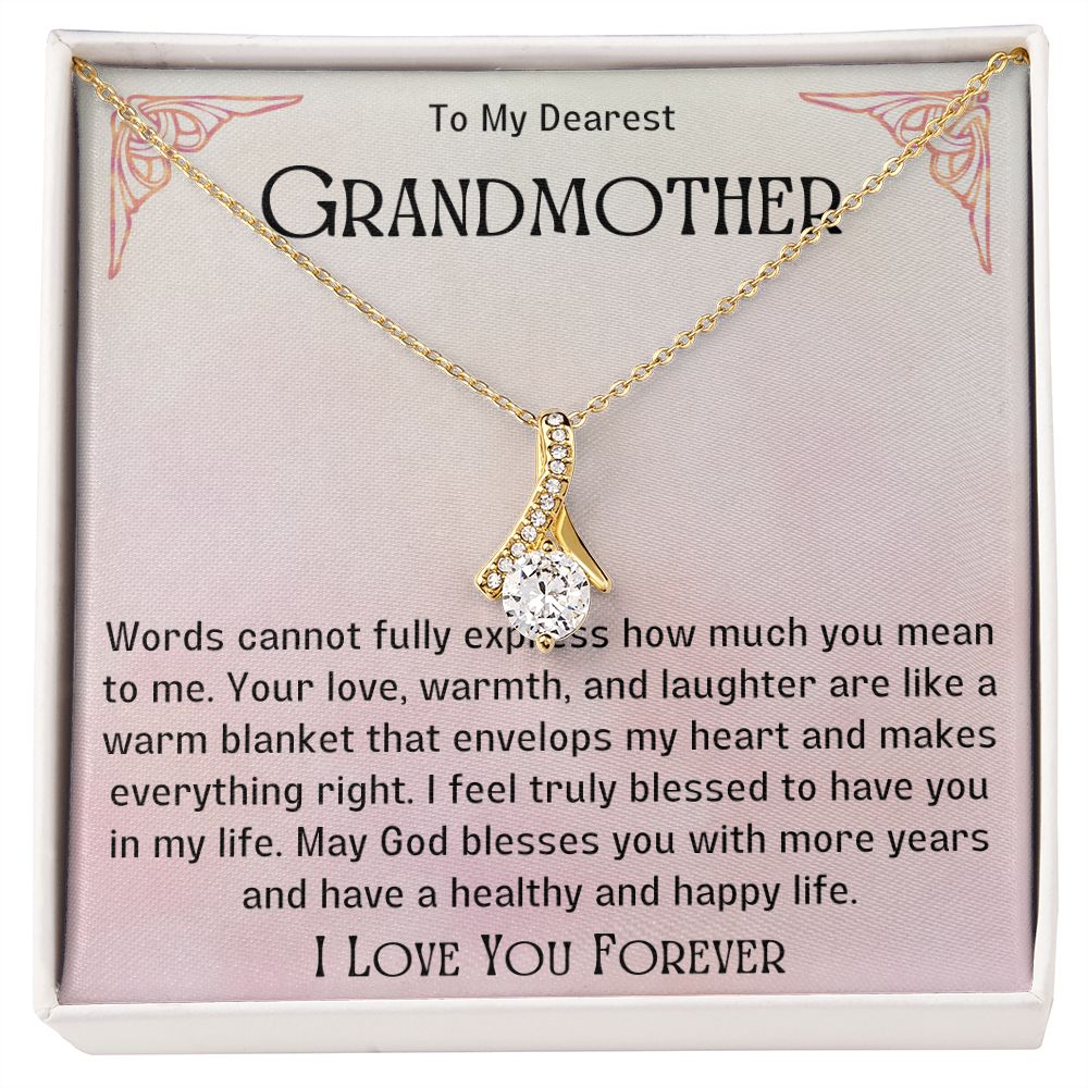 Grandmother Necklace from Granddaughter | Precious Nana Jewerly, Nana Necklace, Best Grandma Jewelry Gift for Nana, Linking You and Nana