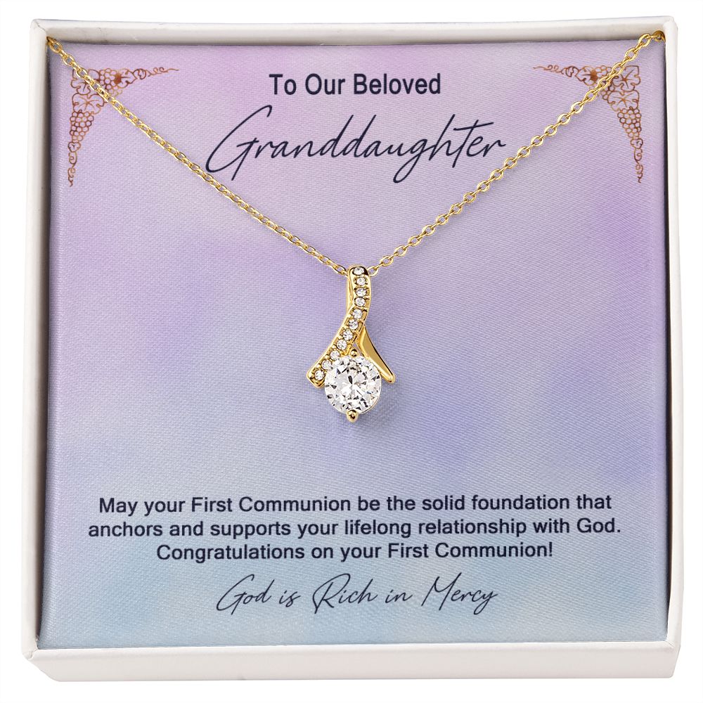 Granddaughter First Communion Gift | Confirmation Gift Present for Granddaughter | Holy Confirmation Gift Girl Present From Grandparents