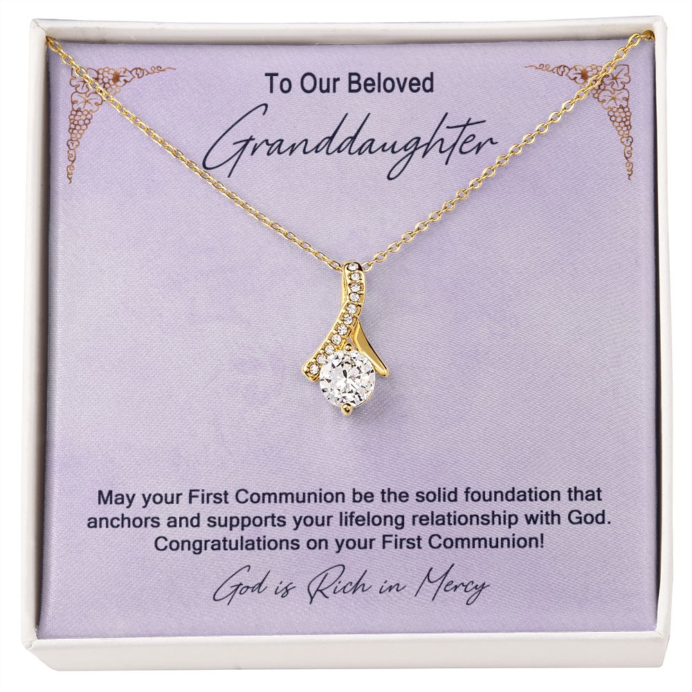Granddaughter First Communion Gift | Confirmation Gift Present for Granddaughter | Holy Confirmation Gift Girl Present From Grandparents