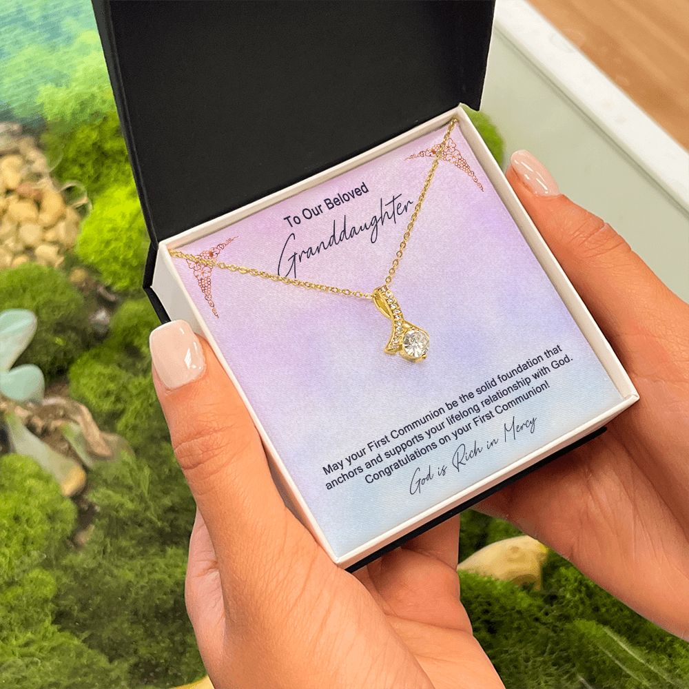 Granddaughter First Communion Gift | Confirmation Gift Present for Granddaughter | Holy Confirmation Gift Girl Present From Grandparents