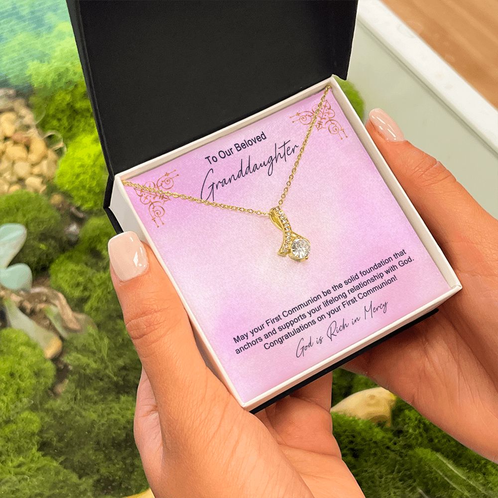 Granddaughter First Communion Gift | Confirmation Gift Present for Granddaughter | Holy Confirmation Gift Girl Present From Grandparents
