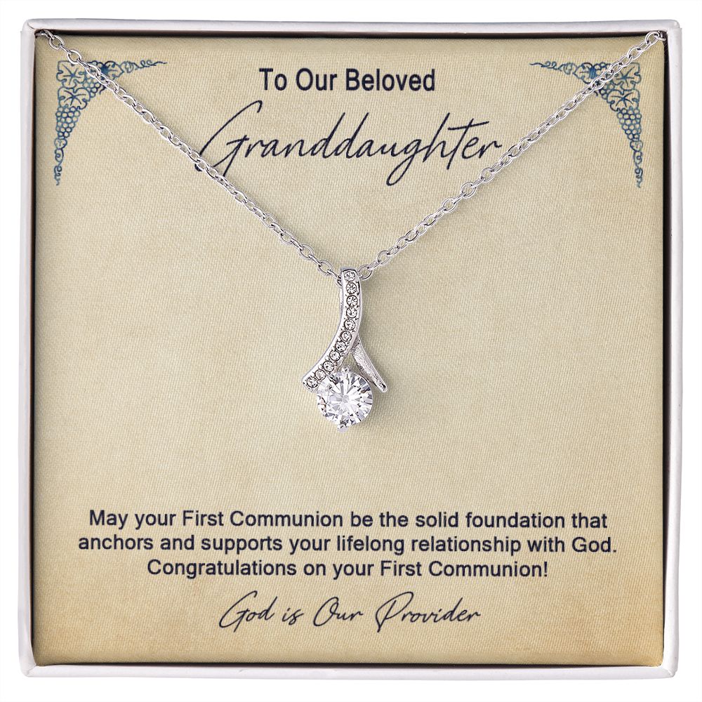 Granddaughter First Communion Gift | Christening Gift Present for Granddaughter | Baptism Gift Girl Present From Grandparents