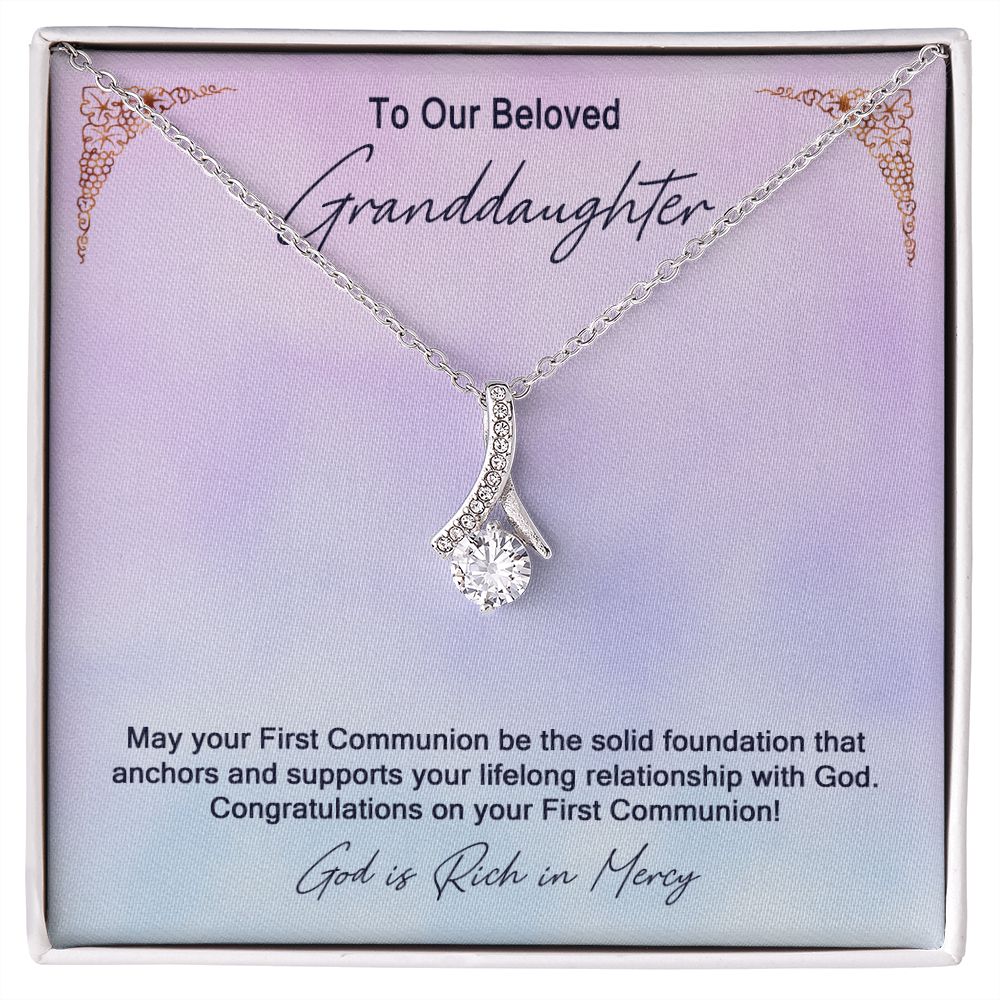 Granddaughter First Communion Gift | Confirmation Gift Present for Granddaughter | Holy Confirmation Gift Girl Present From Grandparents