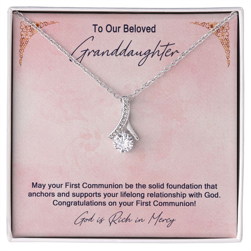 Granddaughter First Communion Gift | Confirmation Gift Present for Granddaughter | Holy Confirmation Gift Girl Present From Grandparents