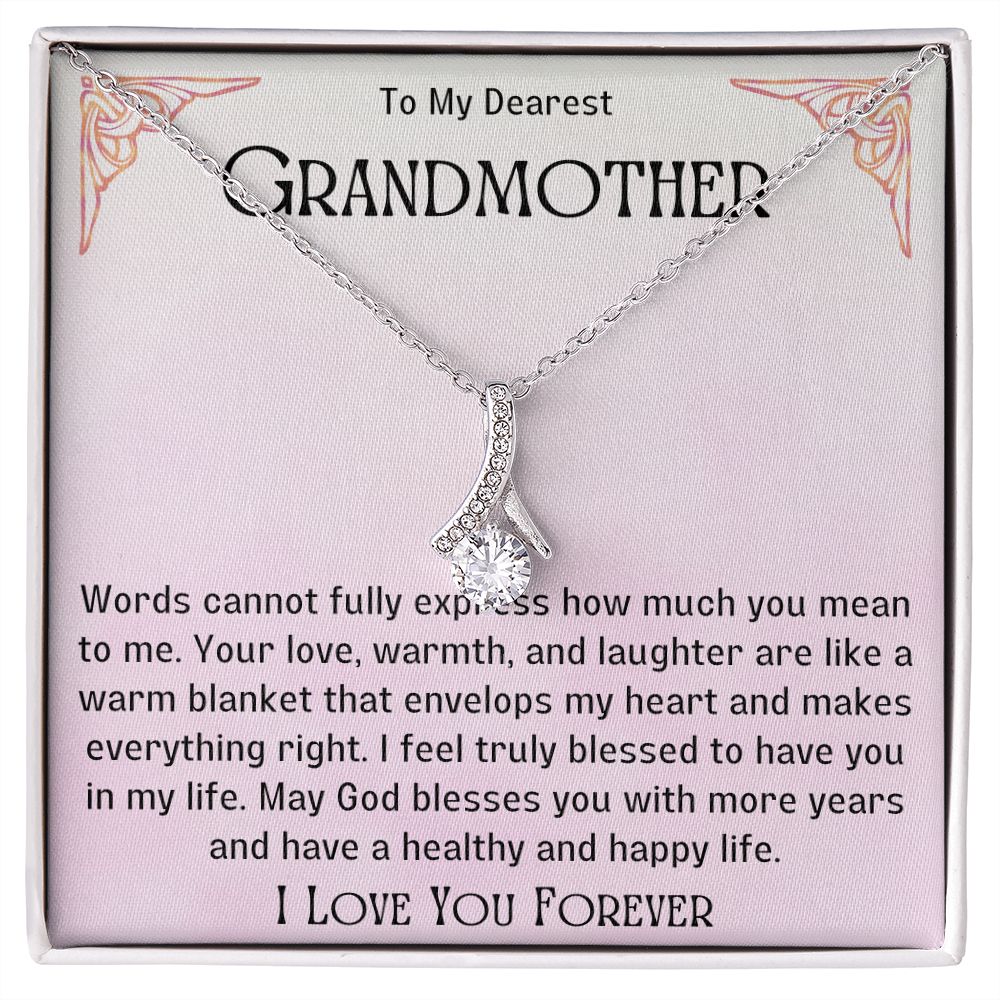 Grandmother Necklace from Granddaughter | Precious Nana Jewerly, Nana Necklace, Best Grandma Jewelry Gift for Nana, Linking You and Nana
