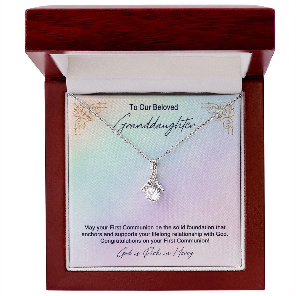 Granddaughter First Communion Gift | Confirmation Gift Present for Granddaughter | Holy Confirmation Gift Girl Present From Grandparents