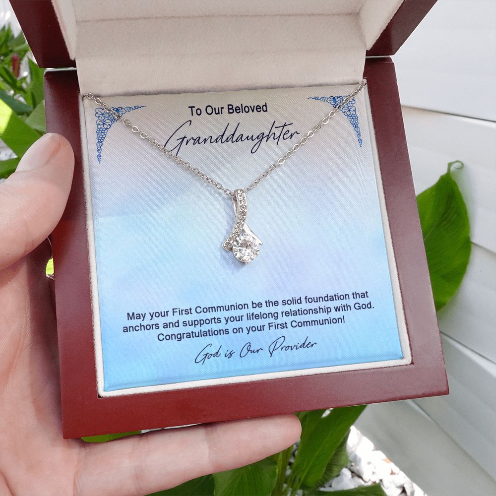 Granddaughter First Communion Gift | Christening Gift Present for Granddaughter | Baptism Gift Girl Present From Grandparents