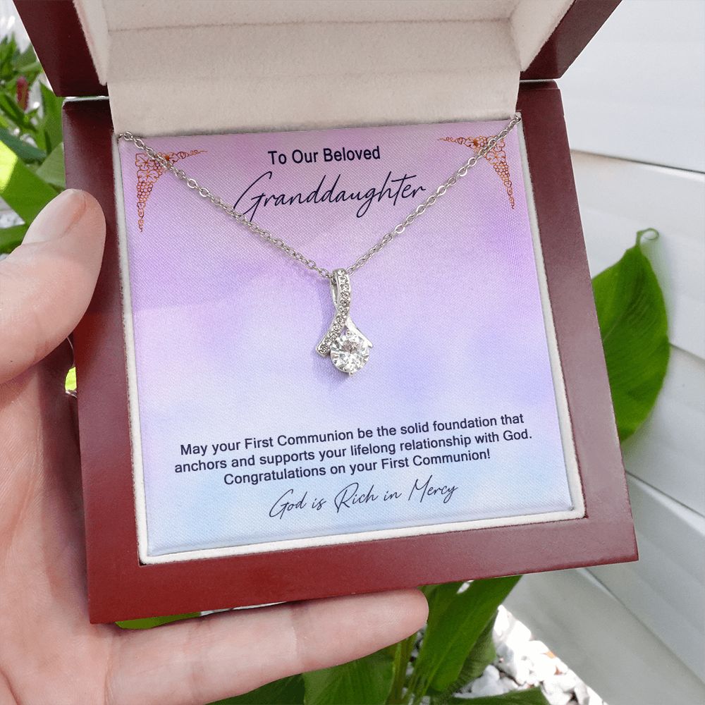 Granddaughter First Communion Gift | Confirmation Gift Present for Granddaughter | Holy Confirmation Gift Girl Present From Grandparents