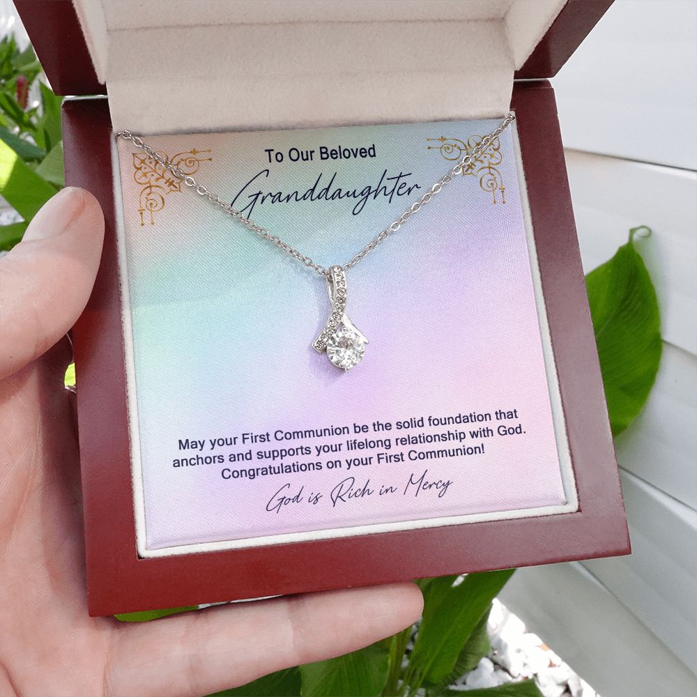 Granddaughter First Communion Gift | Confirmation Gift Present for Granddaughter | Holy Confirmation Gift Girl Present From Grandparents