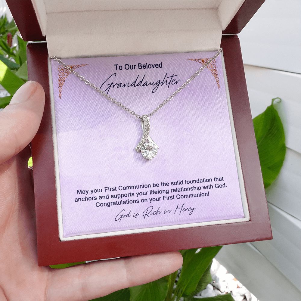 Granddaughter First Communion Gift | Confirmation Gift Present for Granddaughter | Holy Confirmation Gift Girl Present From Grandparents