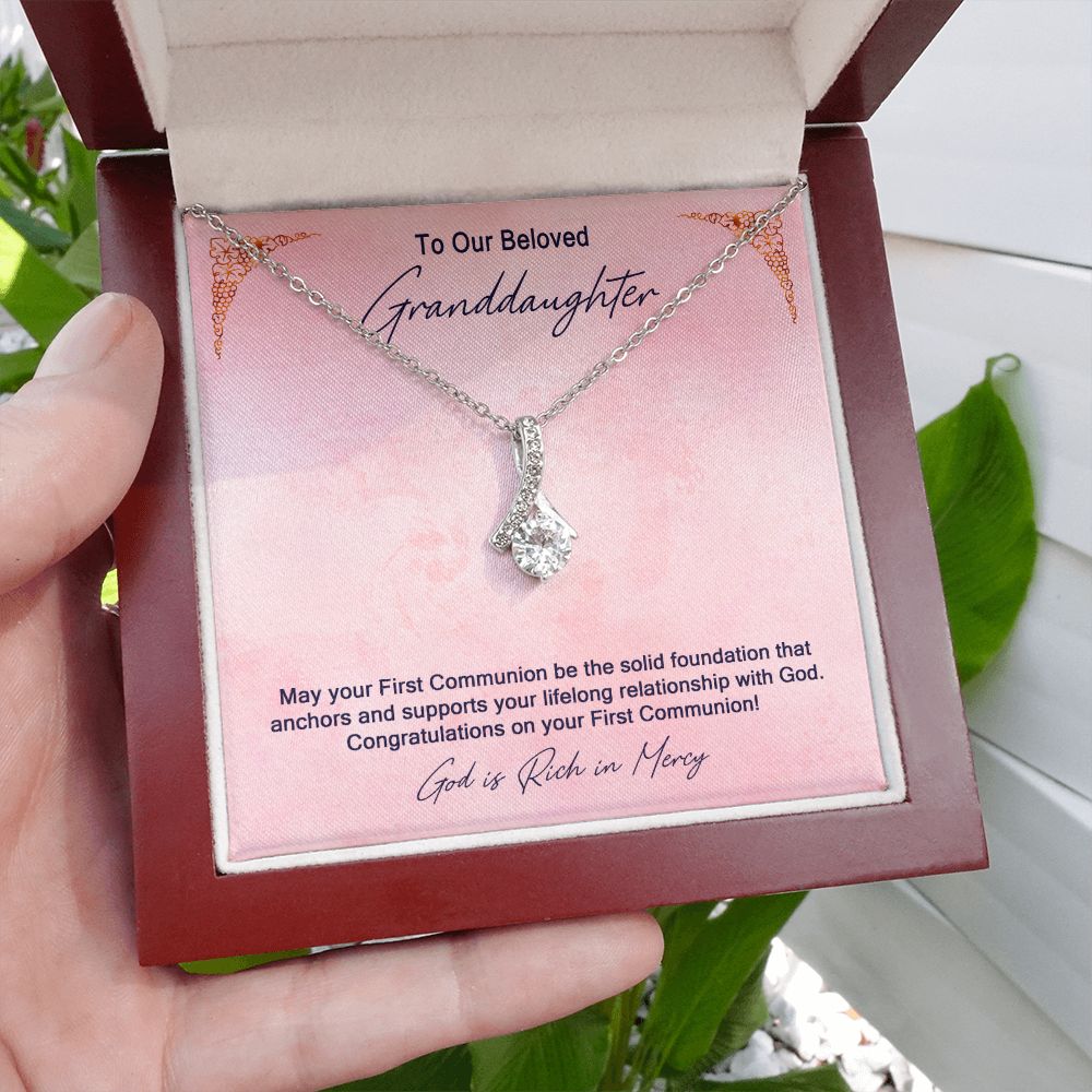 Granddaughter First Communion Gift | Confirmation Gift Present for Granddaughter | Holy Confirmation Gift Girl Present From Grandparents