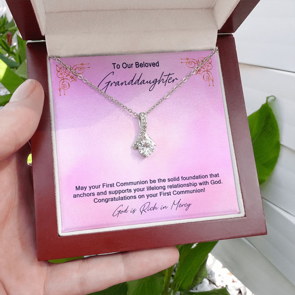 Granddaughter First Communion Gift | Confirmation Gift Present for Granddaughter | Holy Confirmation Gift Girl Present From Grandparents