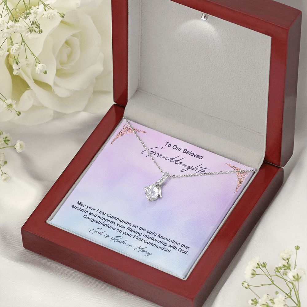 Granddaughter First Communion Gift | Confirmation Gift Present for Granddaughter | Holy Confirmation Gift Girl Present From Grandparents