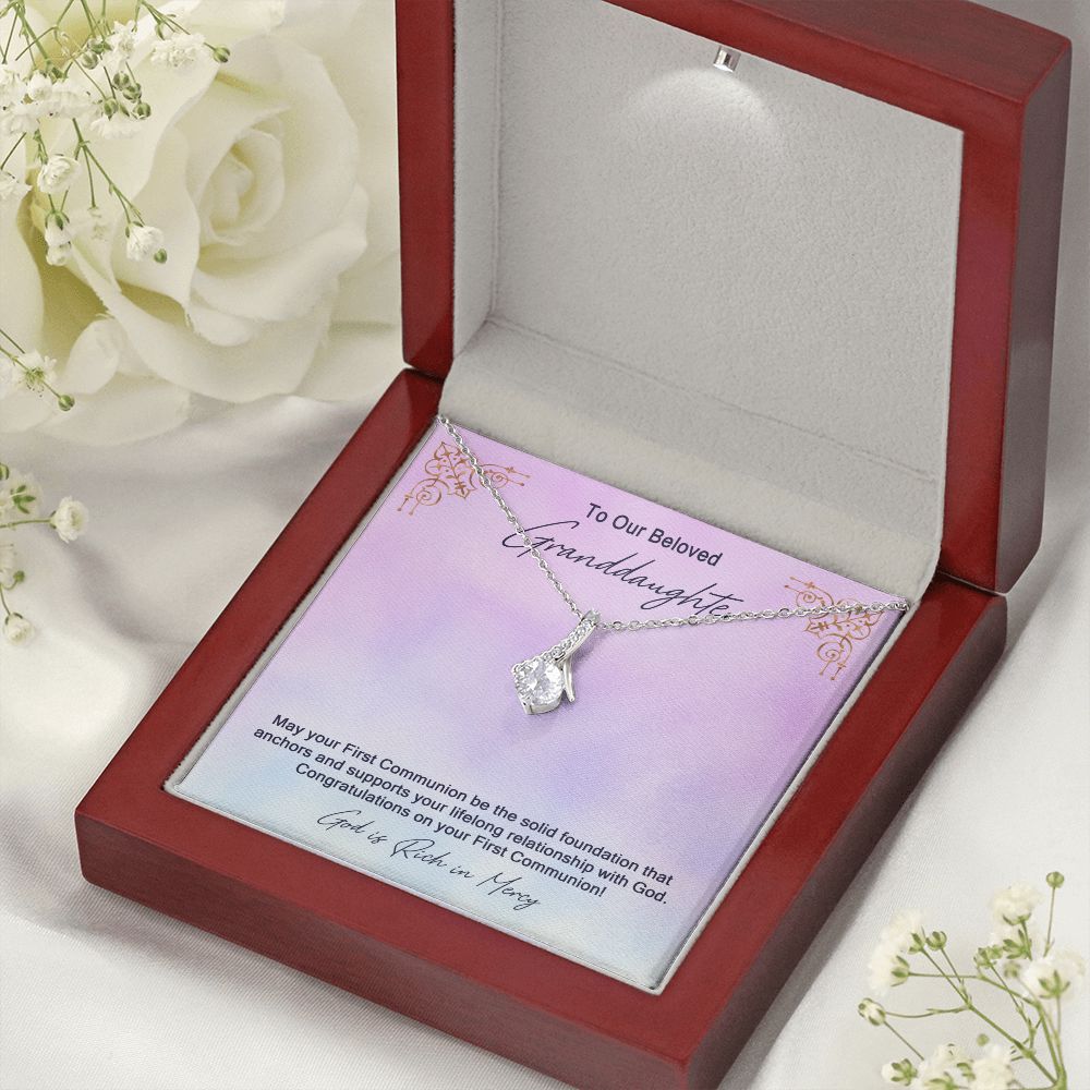 Granddaughter First Communion Gift | Confirmation Gift Present for Granddaughter | Holy Confirmation Gift Girl Present From Grandparents