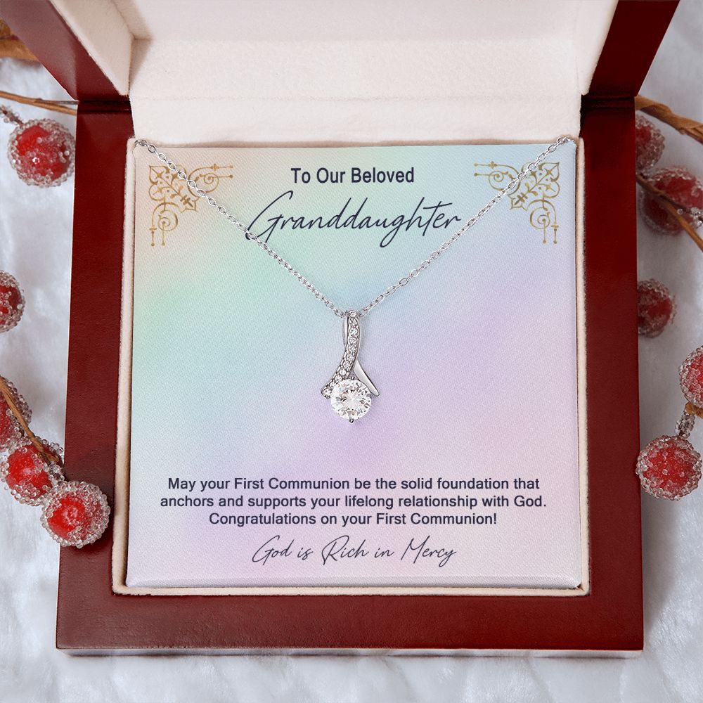 Granddaughter First Communion Gift | Confirmation Gift Present for Granddaughter | Holy Confirmation Gift Girl Present From Grandparents