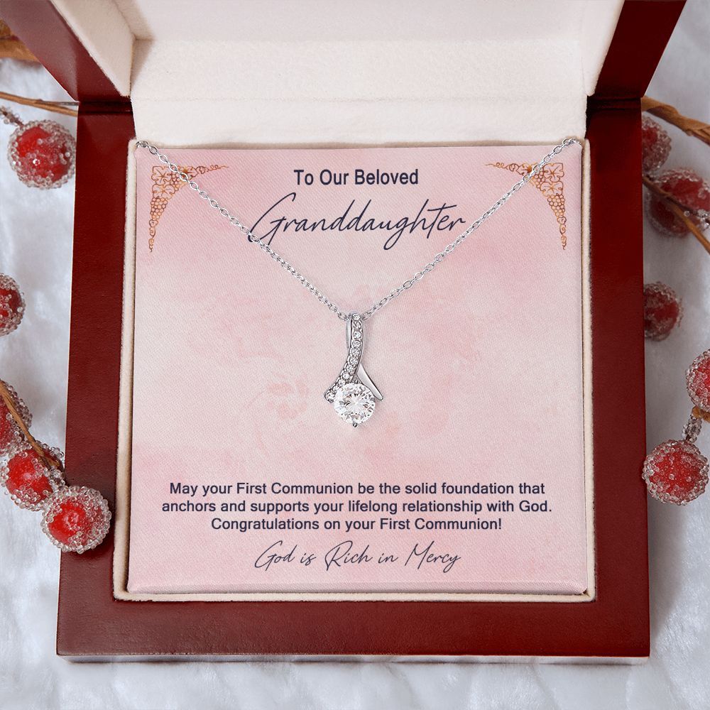 Granddaughter First Communion Gift | Confirmation Gift Present for Granddaughter | Holy Confirmation Gift Girl Present From Grandparents