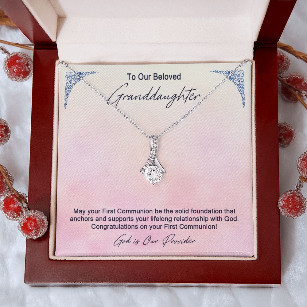 Granddaughter First Communion Gift | Christening Gift Present for Granddaughter | Baptism Gift Girl Present From Grandparents