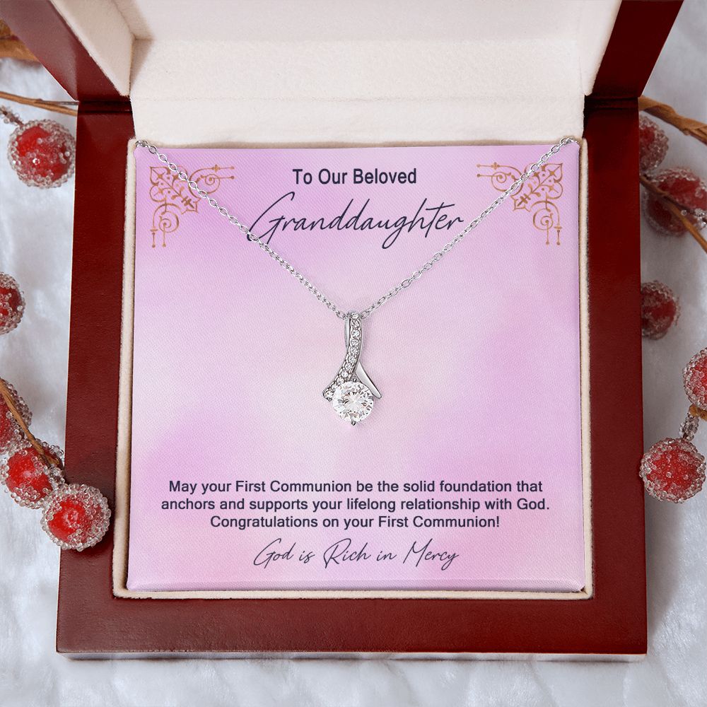 Granddaughter First Communion Gift | Confirmation Gift Present for Granddaughter | Holy Confirmation Gift Girl Present From Grandparents