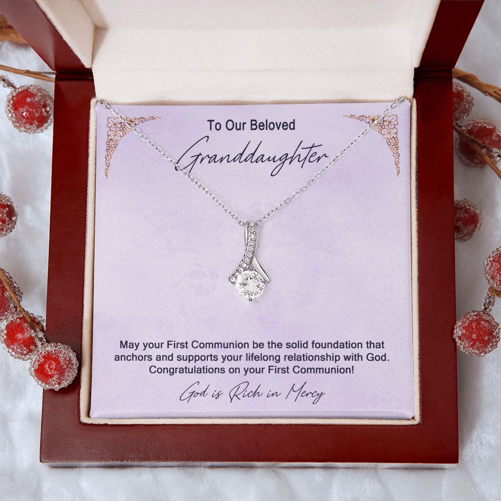 Granddaughter First Communion Gift | Confirmation Gift Present for Granddaughter | Holy Confirmation Gift Girl Present From Grandparents