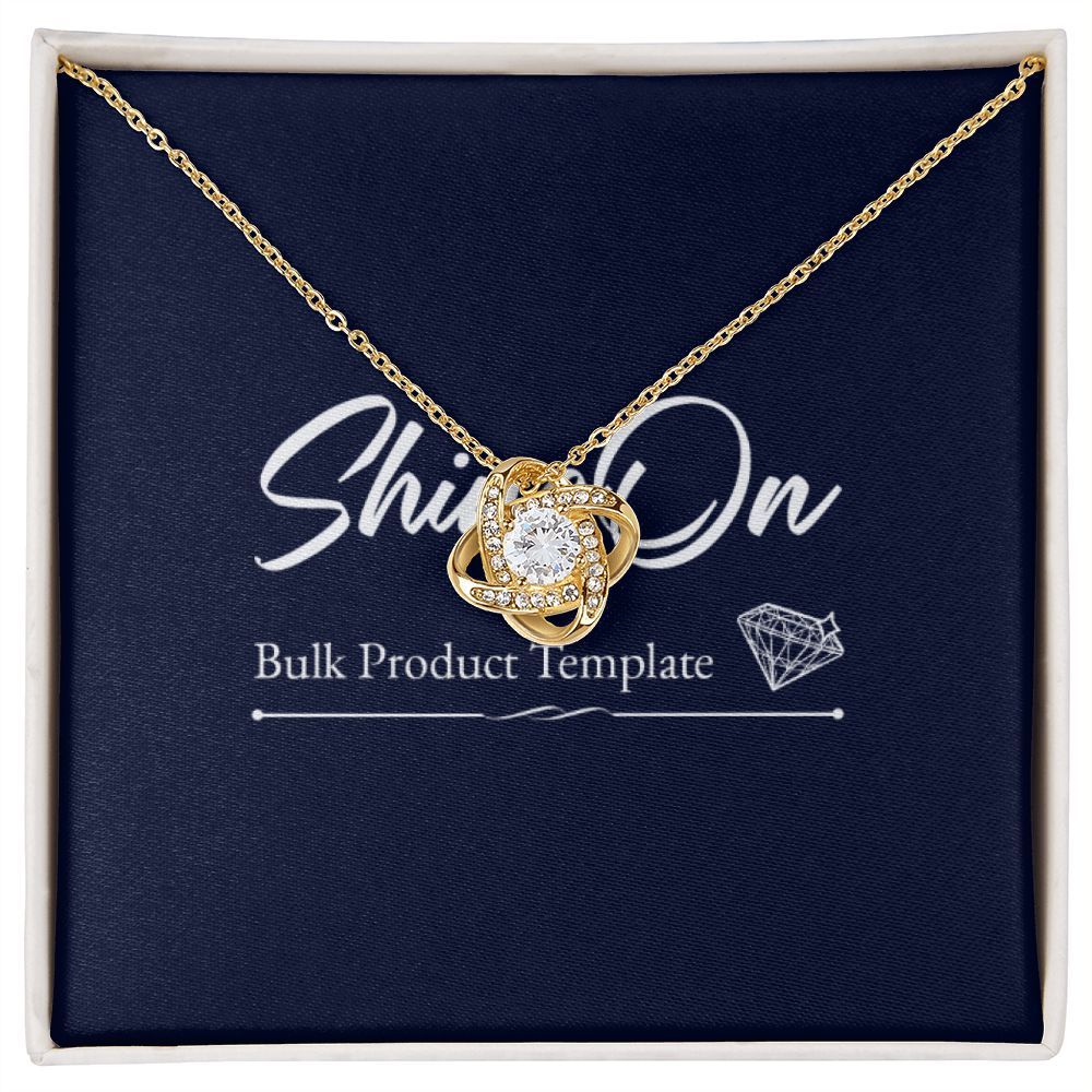 Golden Necklace and message card
