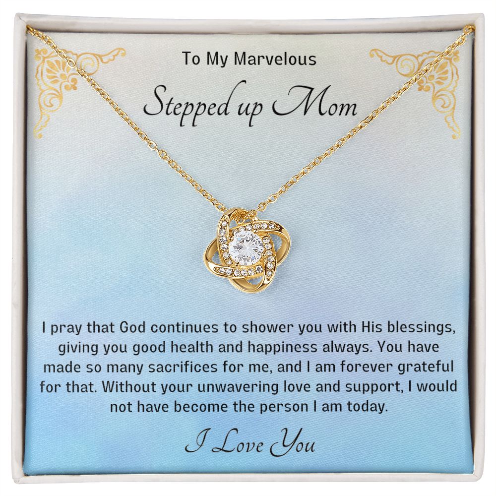 Stepped Up Mom Knot Necklace 10