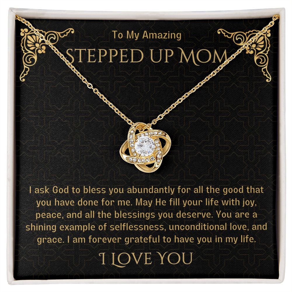 Stepped Up Mom Knot Necklace 21
