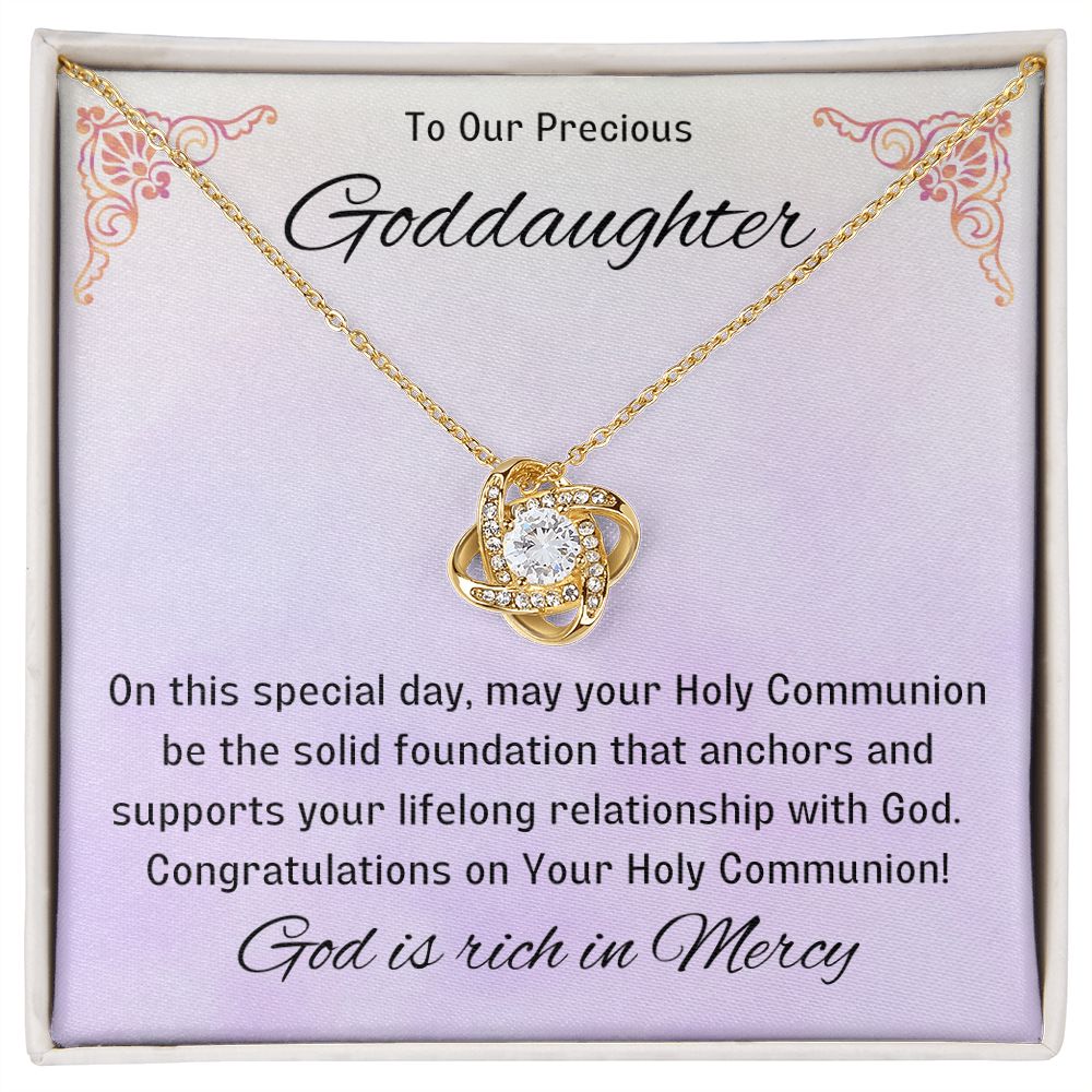 Goddaughter 1st Communion Gifts, Christening, Catholic Gift, Confirmation, Girl Necklace & Best Wishes in Gift Box from Godmother