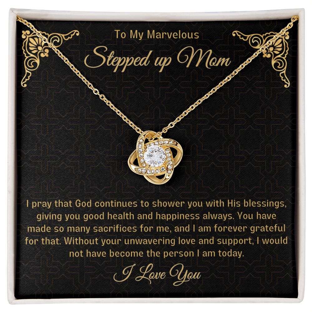 Stepped Up Mom Knot Necklace 8