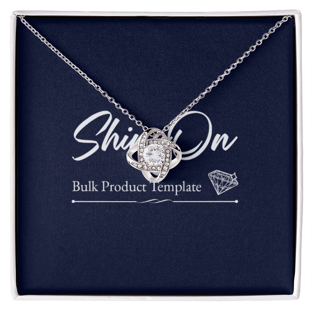 White Gold Necklace and message card