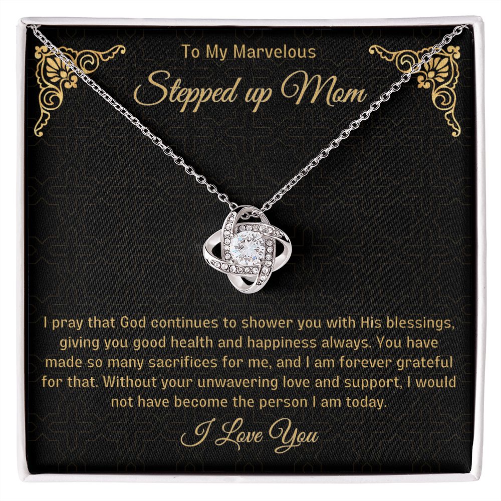 Stepped Up Mom Knot Necklace 8
