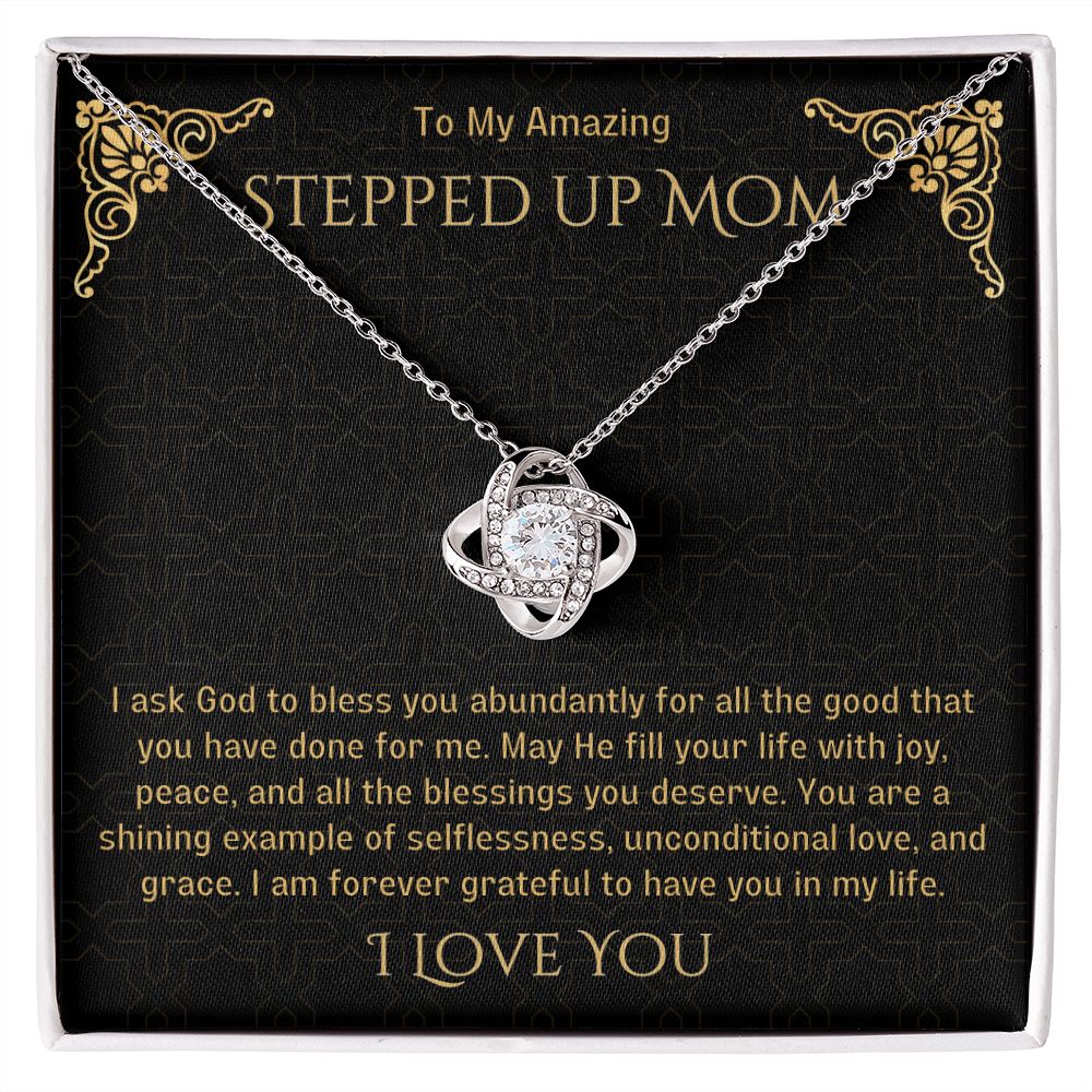 Stepped Up Mom Knot Necklace 21
