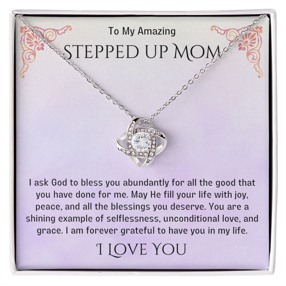Stepped Up Mom Knot Necklace 19