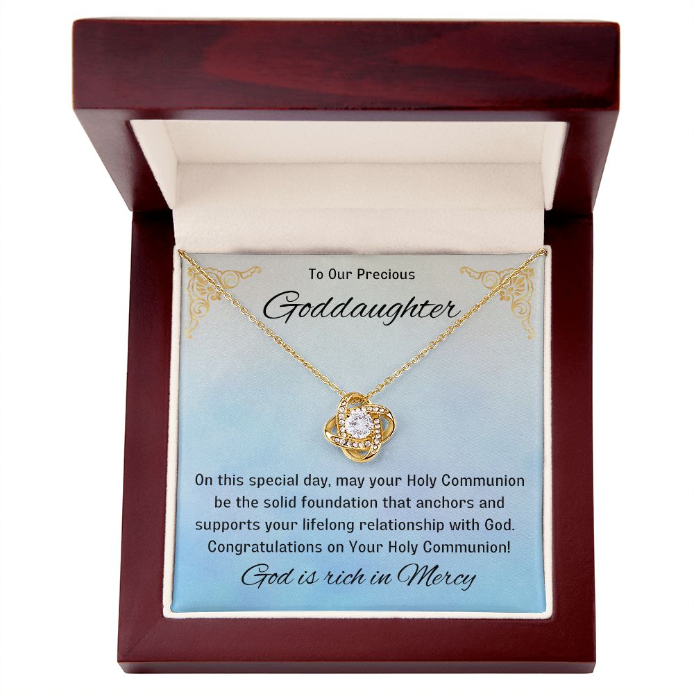 Goddaughter 1st Communion Gifts, Christening, Catholic Gift, Confirmation, Girl Necklace & Best Wishes in Gift Box from Godmother