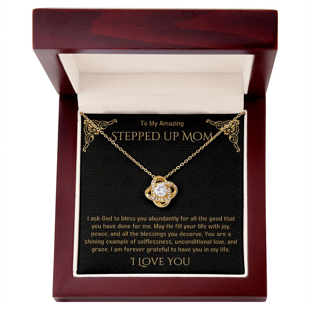 Stepped Up Mom Knot Necklace 21