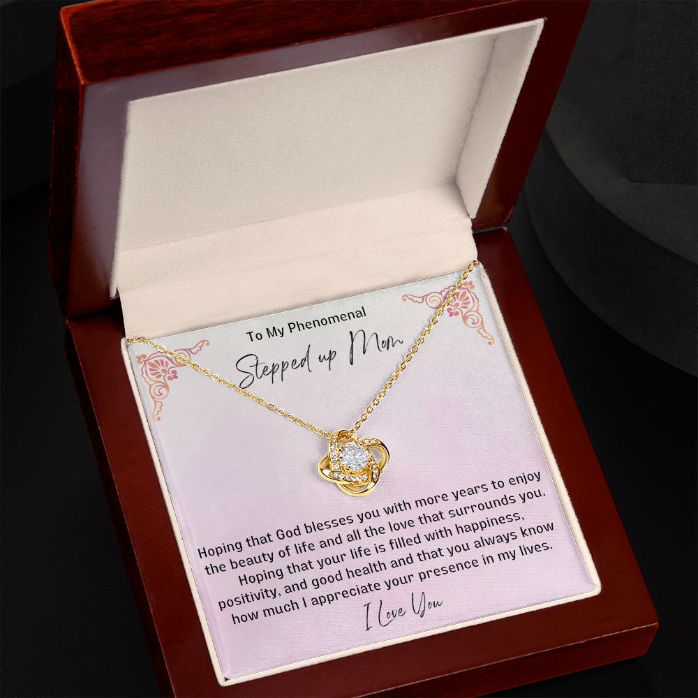 Stepped Up Mom Knot Necklace 13