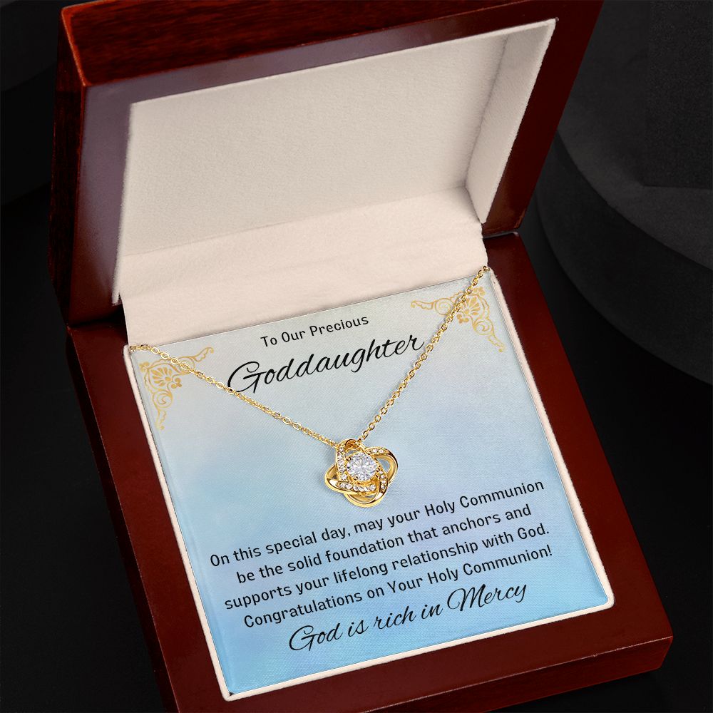 Goddaughter 1st Communion Gifts, Christening, Catholic Gift, Confirmation, Girl Necklace & Best Wishes in Gift Box from Godmother