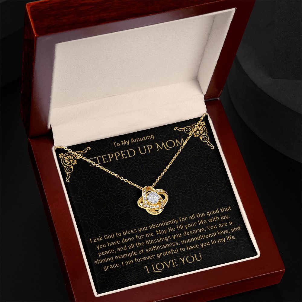 Stepped Up Mom Knot Necklace 21