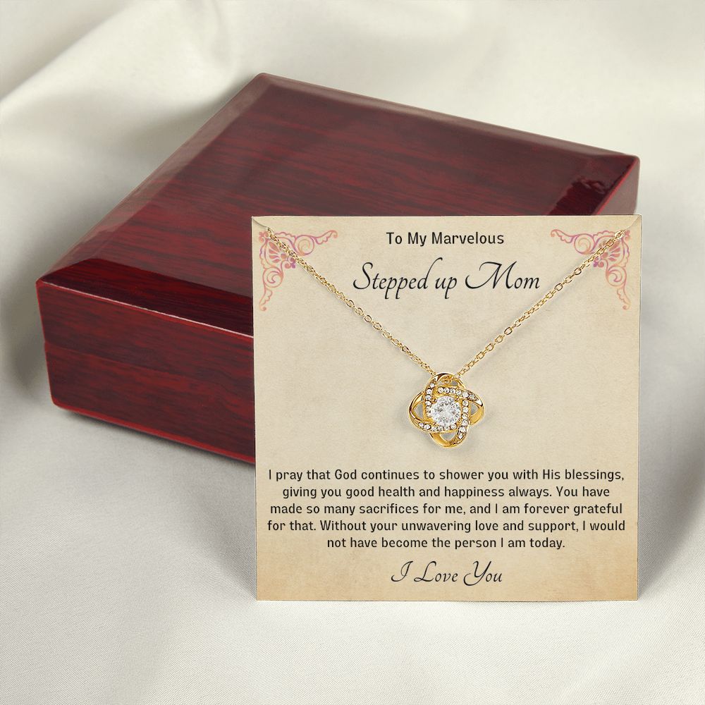 Stepped Up Mom Knot Necklace 11