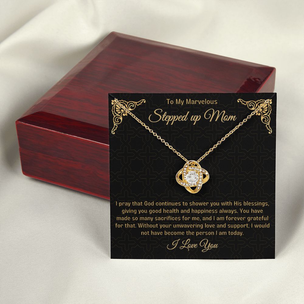 Stepped Up Mom Knot Necklace 8