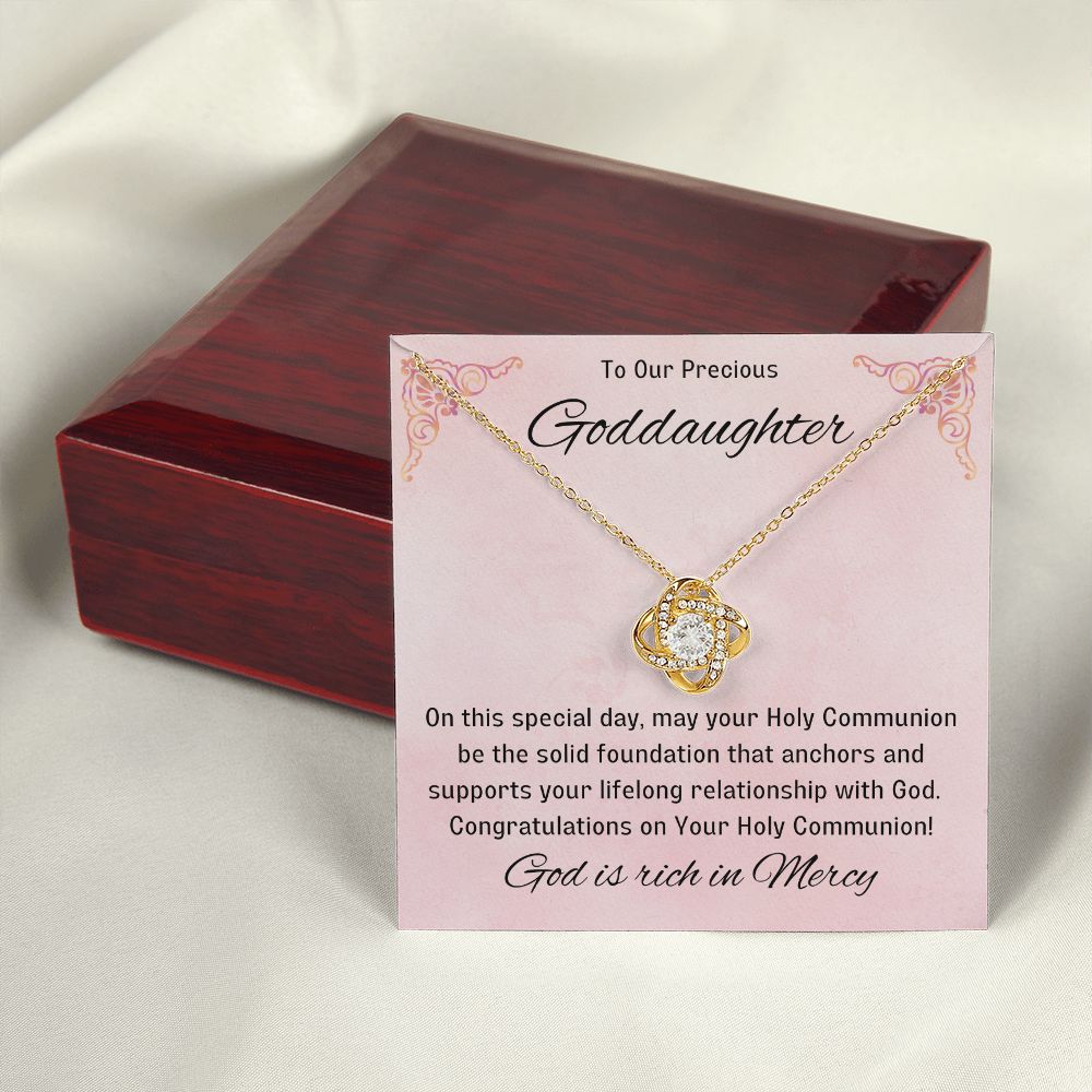 Goddaughter 1st Communion Gifts, Christening, Catholic Gift, Confirmation, Girl Necklace & Best Wishes in Gift Box from Godmother