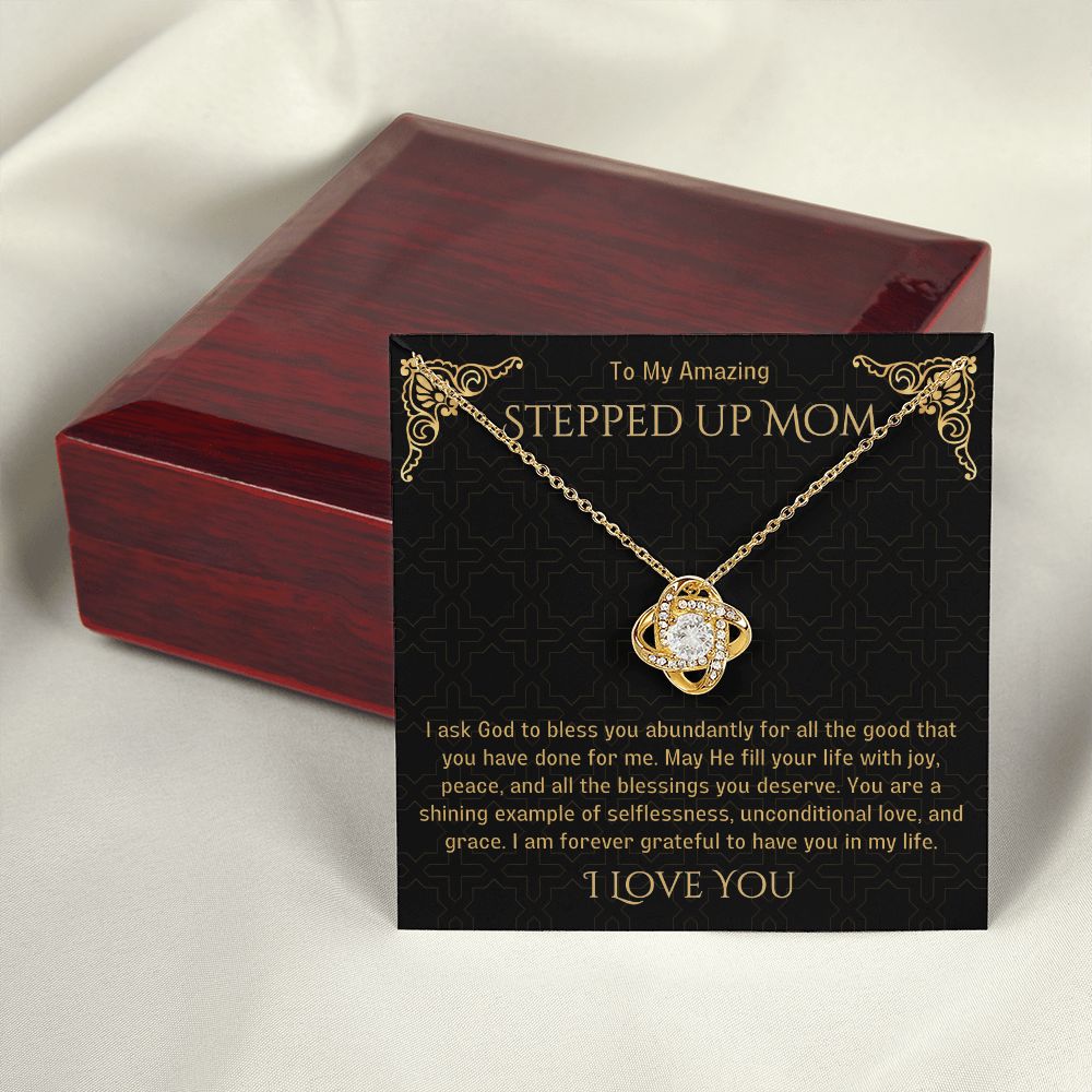 Stepped Up Mom Knot Necklace 21