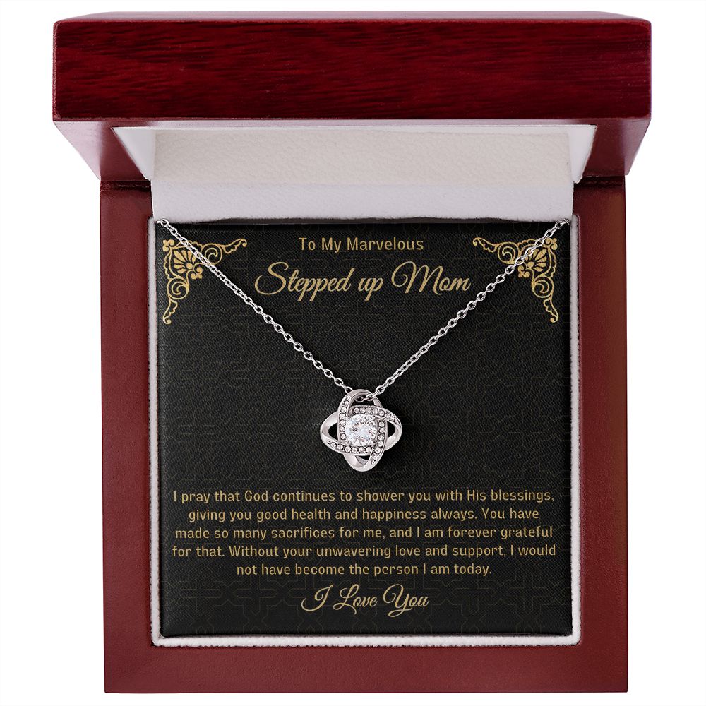 Stepped Up Mom Knot Necklace 8