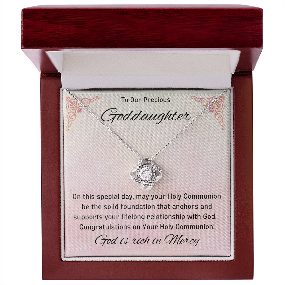 Goddaughter 1st Communion Gifts, Christening, Catholic Gift, Confirmation, Girl Necklace & Best Wishes in Gift Box from Godmother
