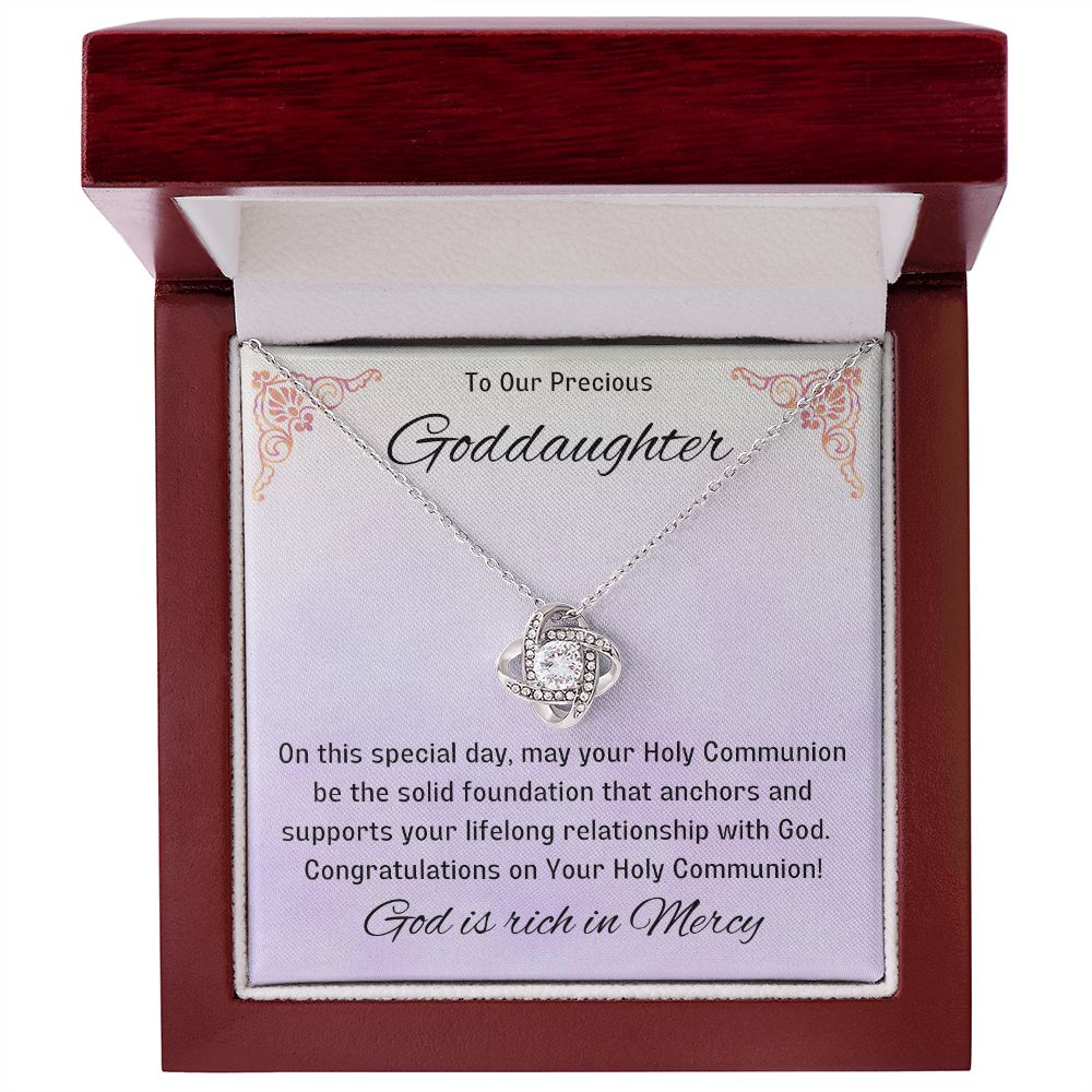 Goddaughter 1st Communion Gifts, Christening, Catholic Gift, Confirmation, Girl Necklace & Best Wishes in Gift Box from Godmother