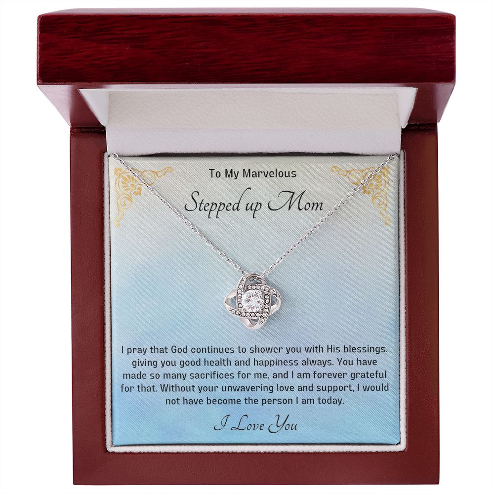 Stepped Up Mom Knot Necklace 10