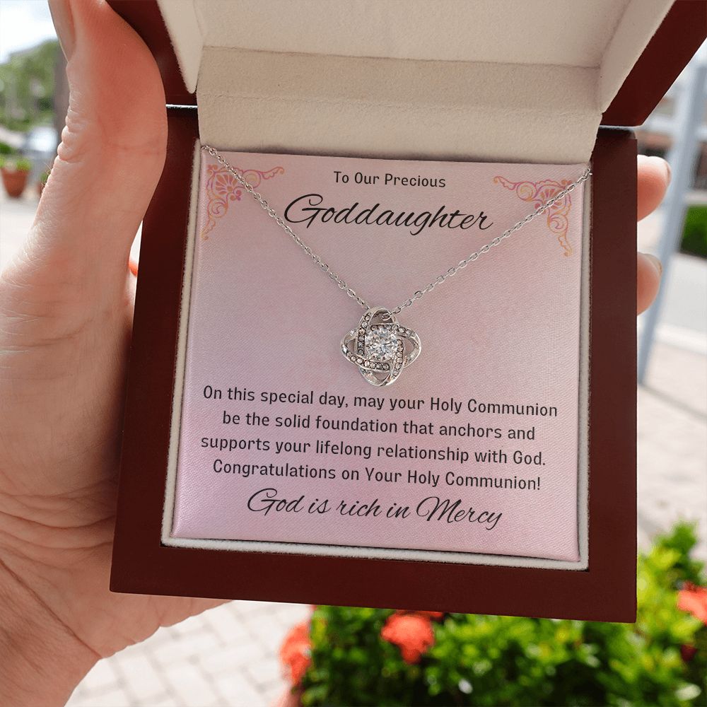 Goddaughter 1st Communion Gifts, Christening, Catholic Gift, Confirmation, Girl Necklace & Best Wishes in Gift Box from Godmother