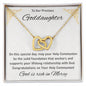 1st Communion Gifts for Goddaughter, Christening, Baptism, Confirmation, Girl Necklace & Best Wishes in Gift Box from Godmother