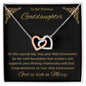 1st Communion Gifts for Goddaughter, Christening, Baptism, Confirmation, Girl Necklace & Best Wishes in Gift Box from Godmother