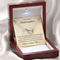 1st Communion Gifts for Goddaughter, Christening, Baptism, Confirmation, Girl Necklace & Best Wishes in Gift Box from Godmother